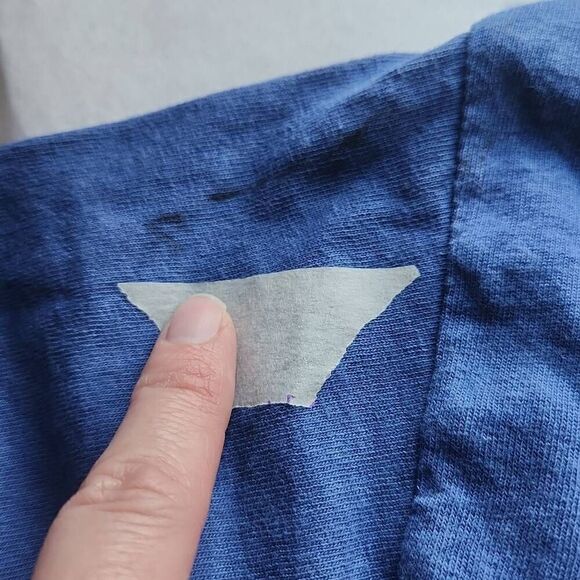 Nirvana Unisex Size Large Blue Yellow Smiley Face Tie Dye Shirt - Picture 7 of 7